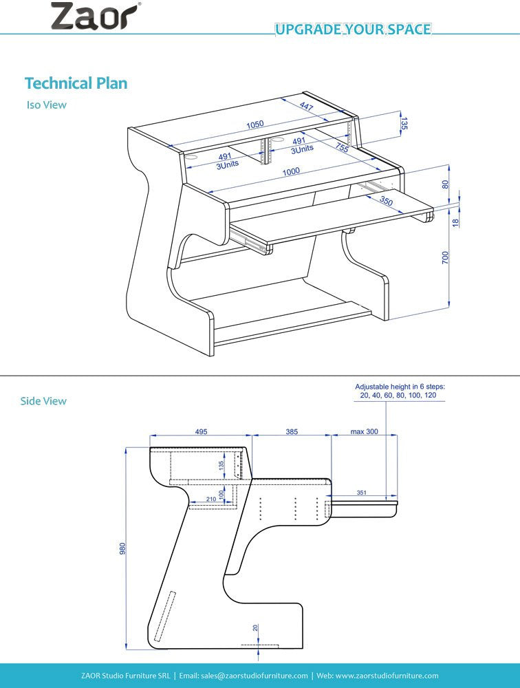 Miza 49 Flex The Cube - Grey Wenge