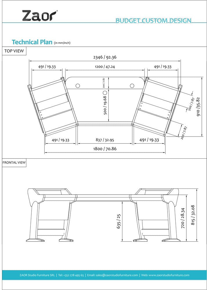 Onda Angled MKII - Walnut
