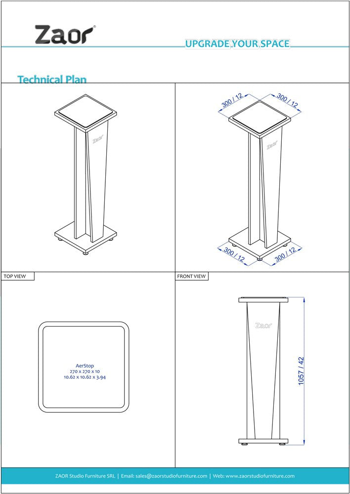 Miza Stand V42 - Black (Paire)