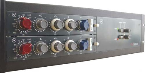 3U Rack fitted with 2 horizontal 1073 Modules