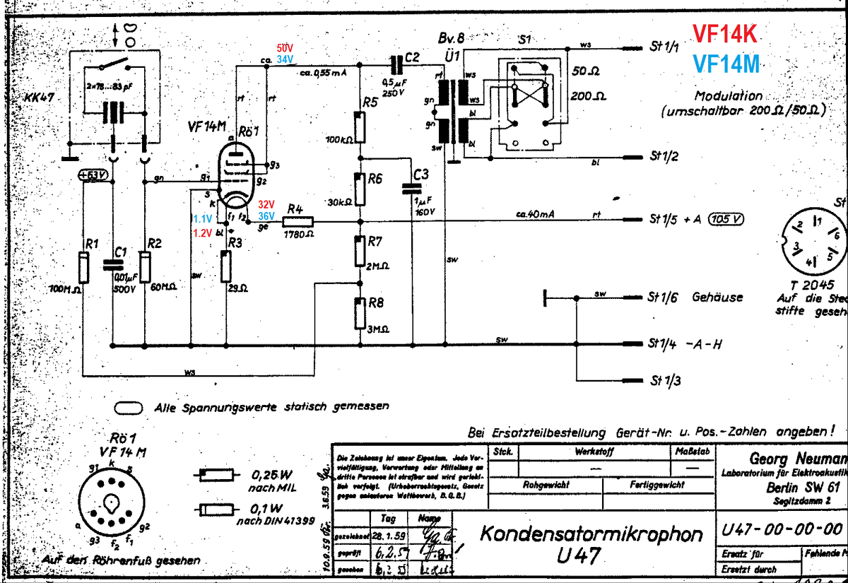 VF14K Vacuum Tube