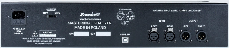 Mastering Equalizer - Rear