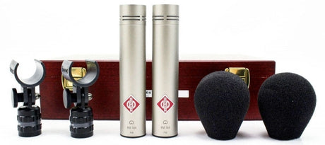 Neumann KM 184 Stereo Set with 2 x K&M 210/9 and 2 x Mogami Gold Studio 15' - Angle