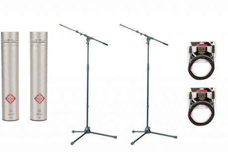 Neumann KM 184 Stereo Set with 2 x K&M 210/9 and 2 x Mogami Gold Studio 15' - Main