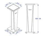 Croce Stand 36 - Oak Black (pair) - Angle