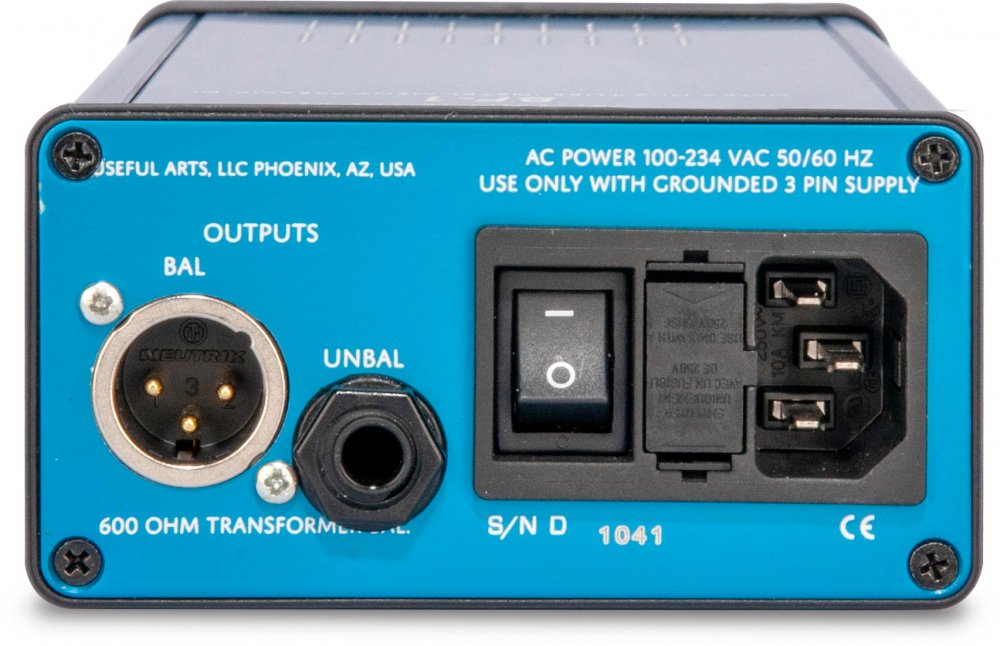 BF-1 Tube Mic Preamp - Rear