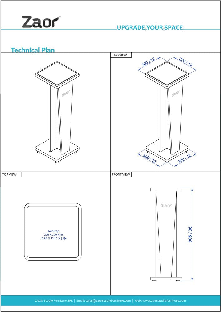 Miza Stand V36 - Black (Paire) - Image 10
