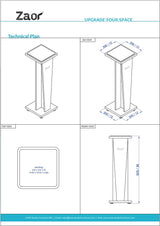 Miza Stand V36 - Black (Paire) - Image 10
