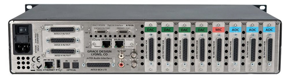 Grace Design m701 16x16 Dante - Angle