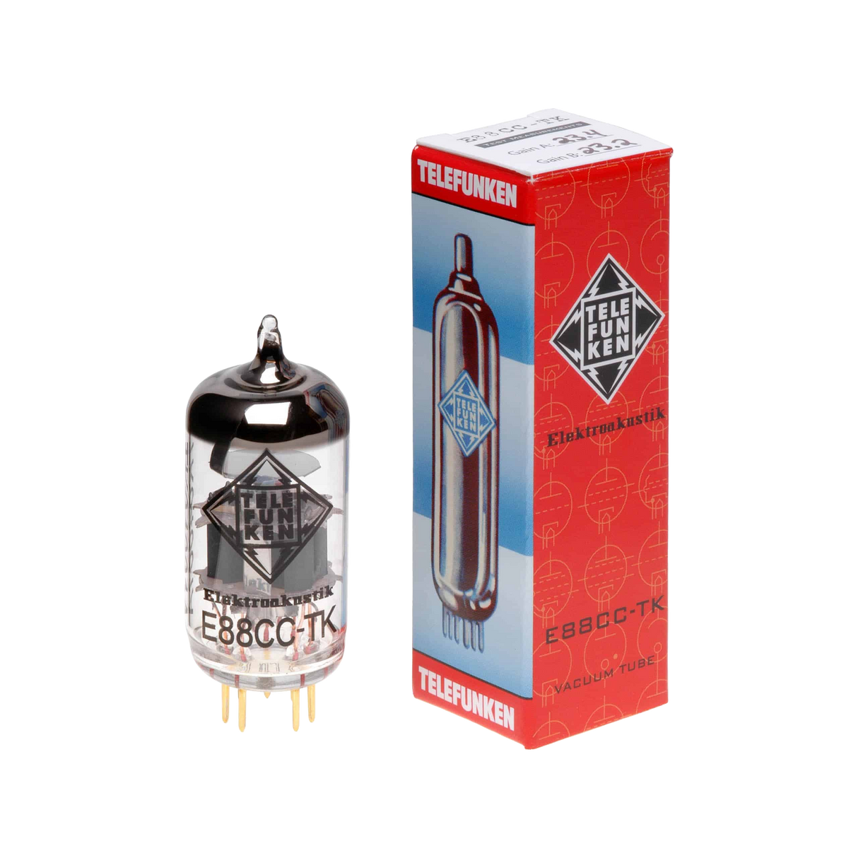 E88CC-TK Vacuum Tube, Single, Balanced Triodes